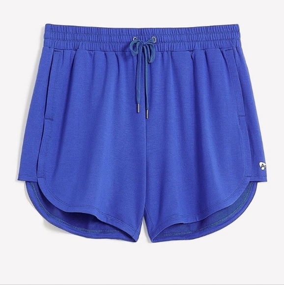 NWT Penningtons Jewel Tone Blue Sporty Active Zone Athletic Shorts Size 0X - Picture 1 of 10